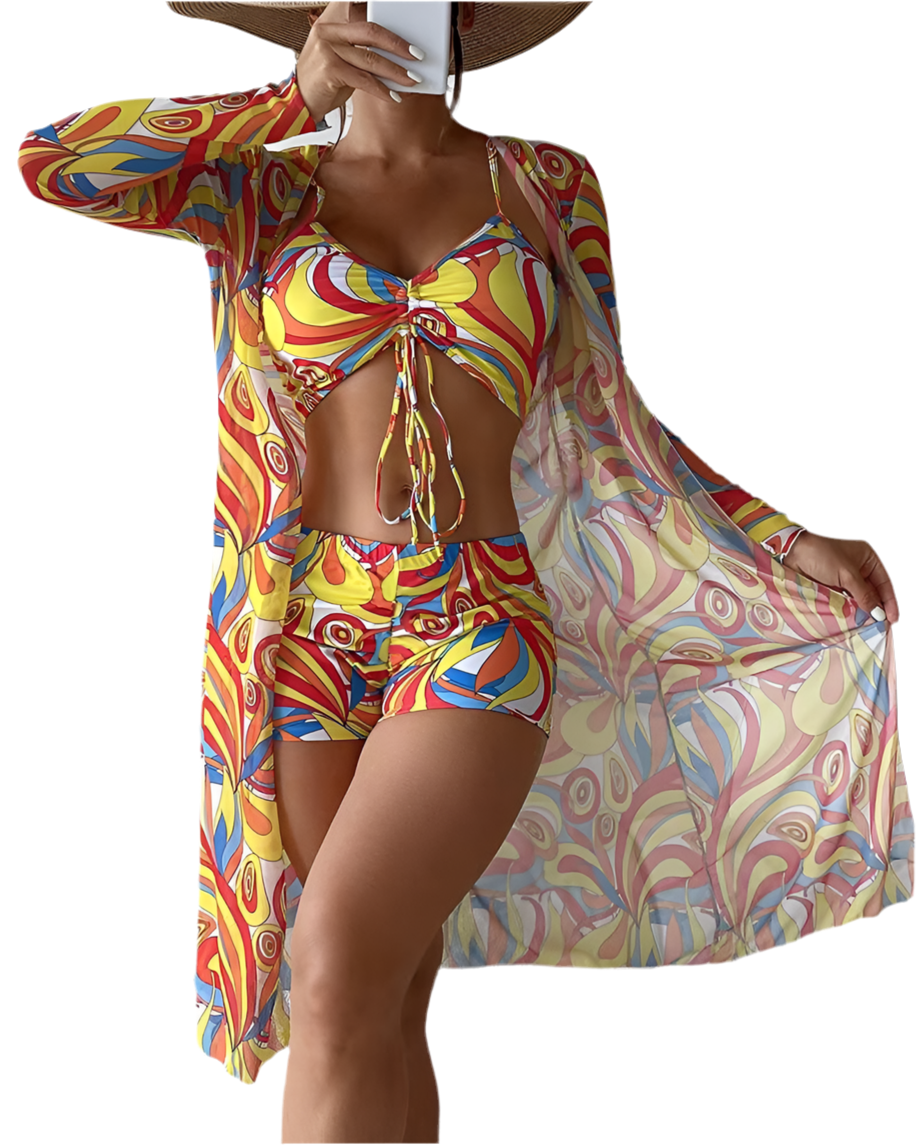 Sunset Bliss 3-delige Bikini Set