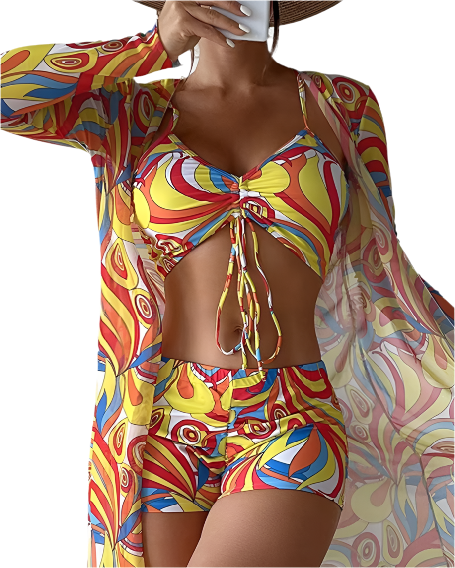 Sunset Bliss 3-delige Bikini Set