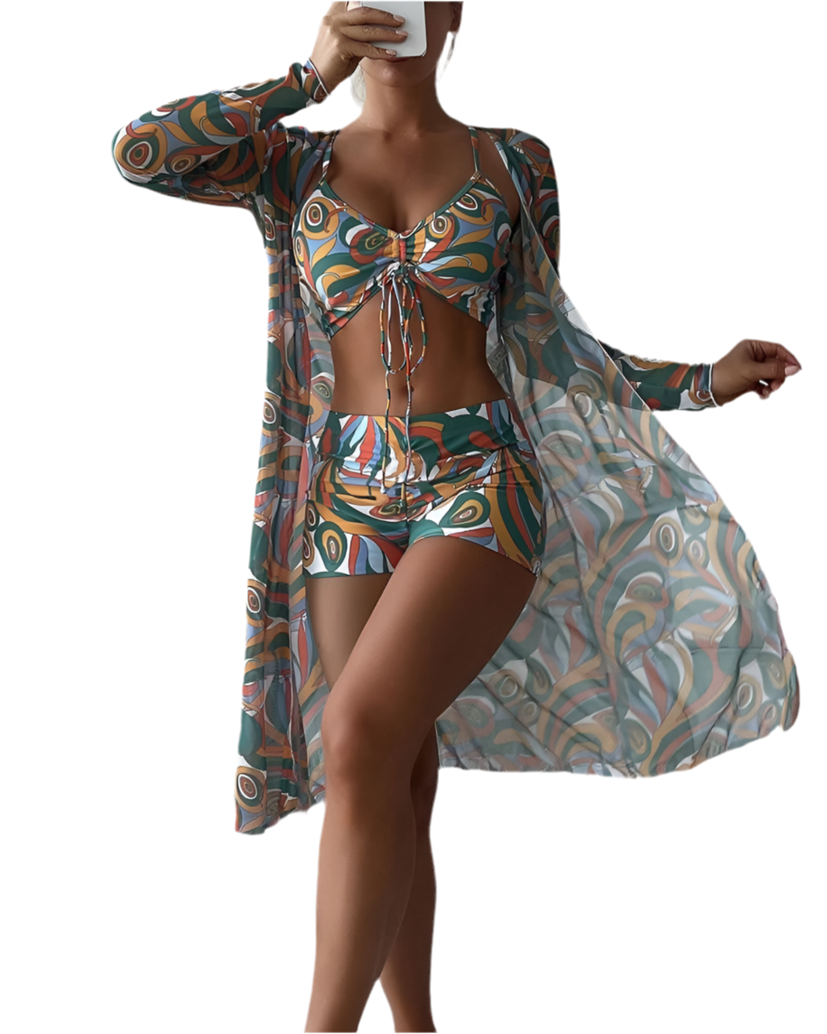 Sunset Bliss 3-delige Bikini Set