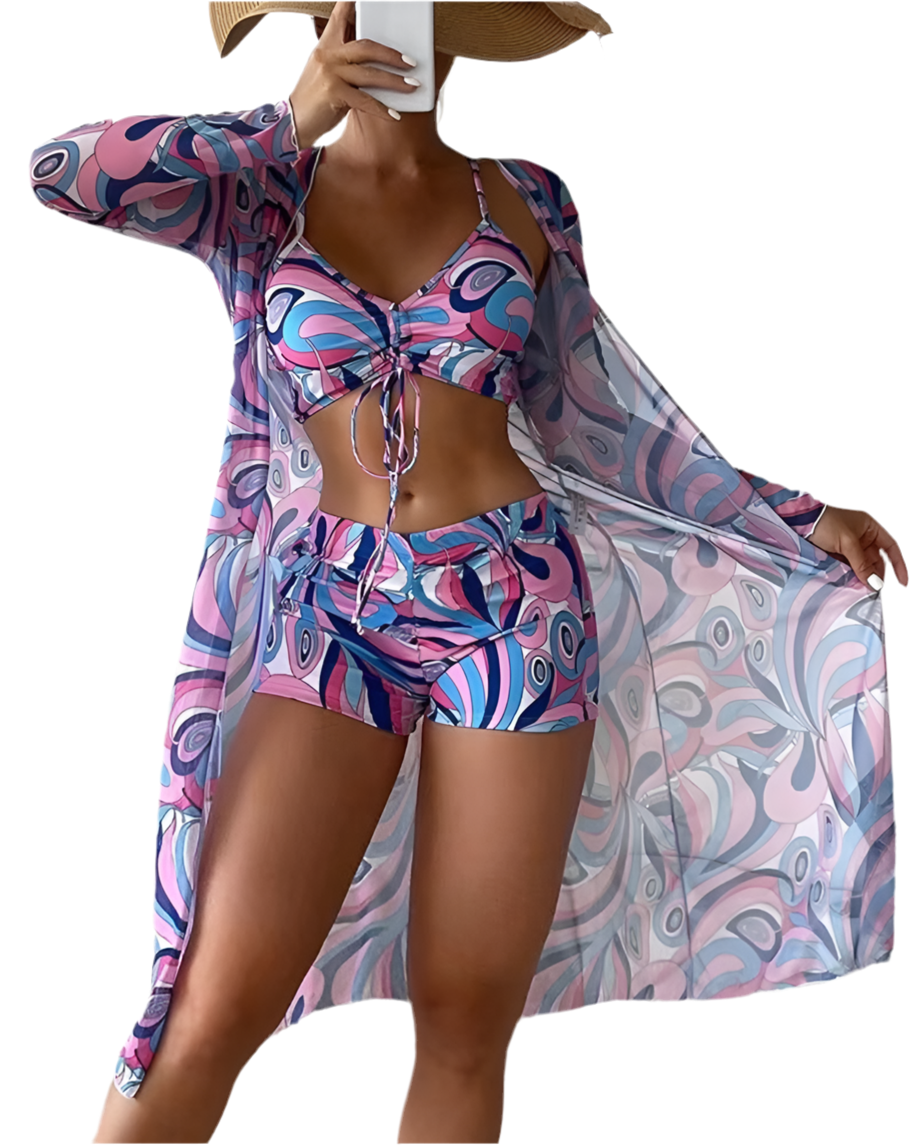Sunset Bliss 3-delige Bikini Set