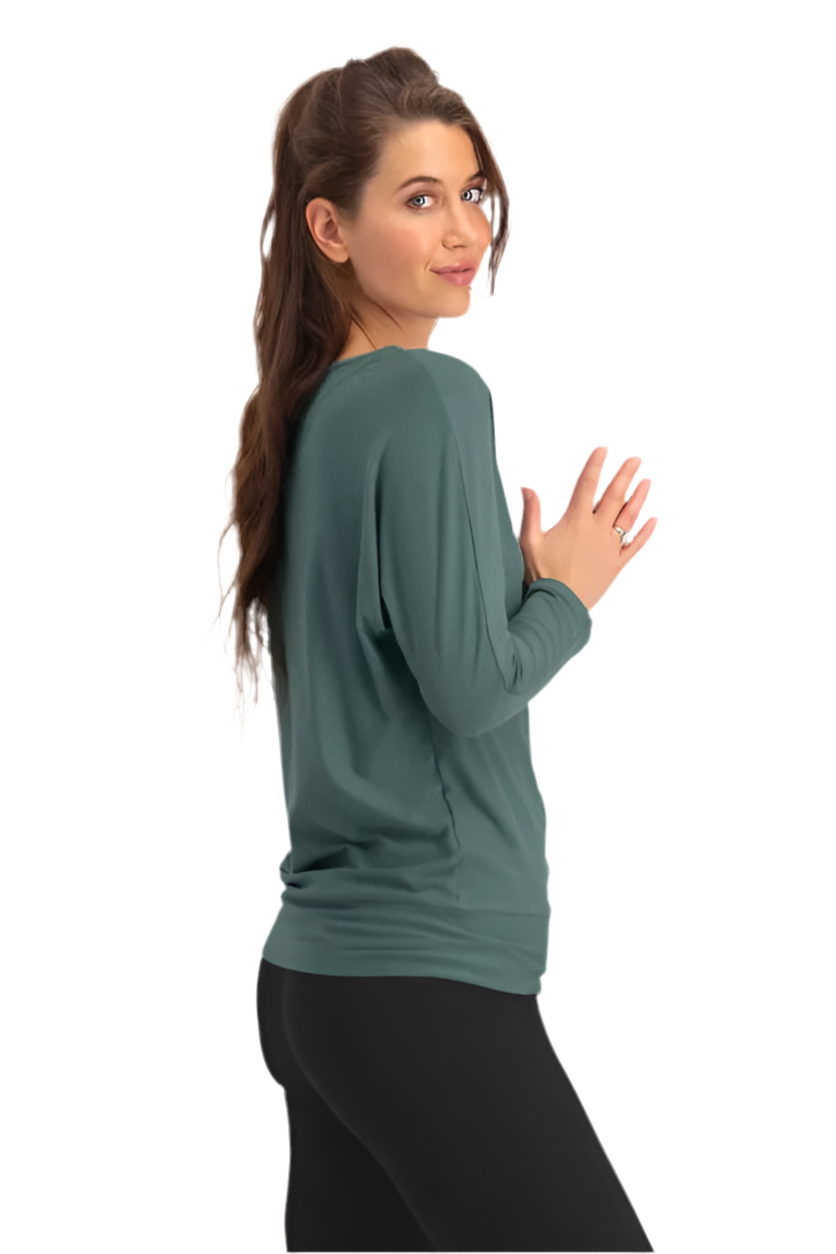 W.O.F.A 25 | YOGA LONGSLEEVE - FOREST GREEN