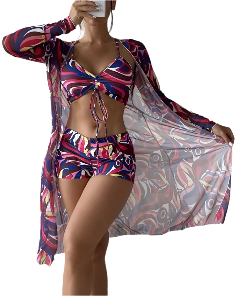 Sunset Bliss 3-delige Bikini Set