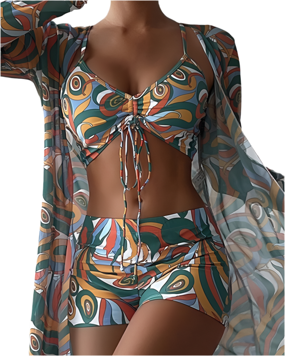 Sunset Bliss 3-delige Bikini Set