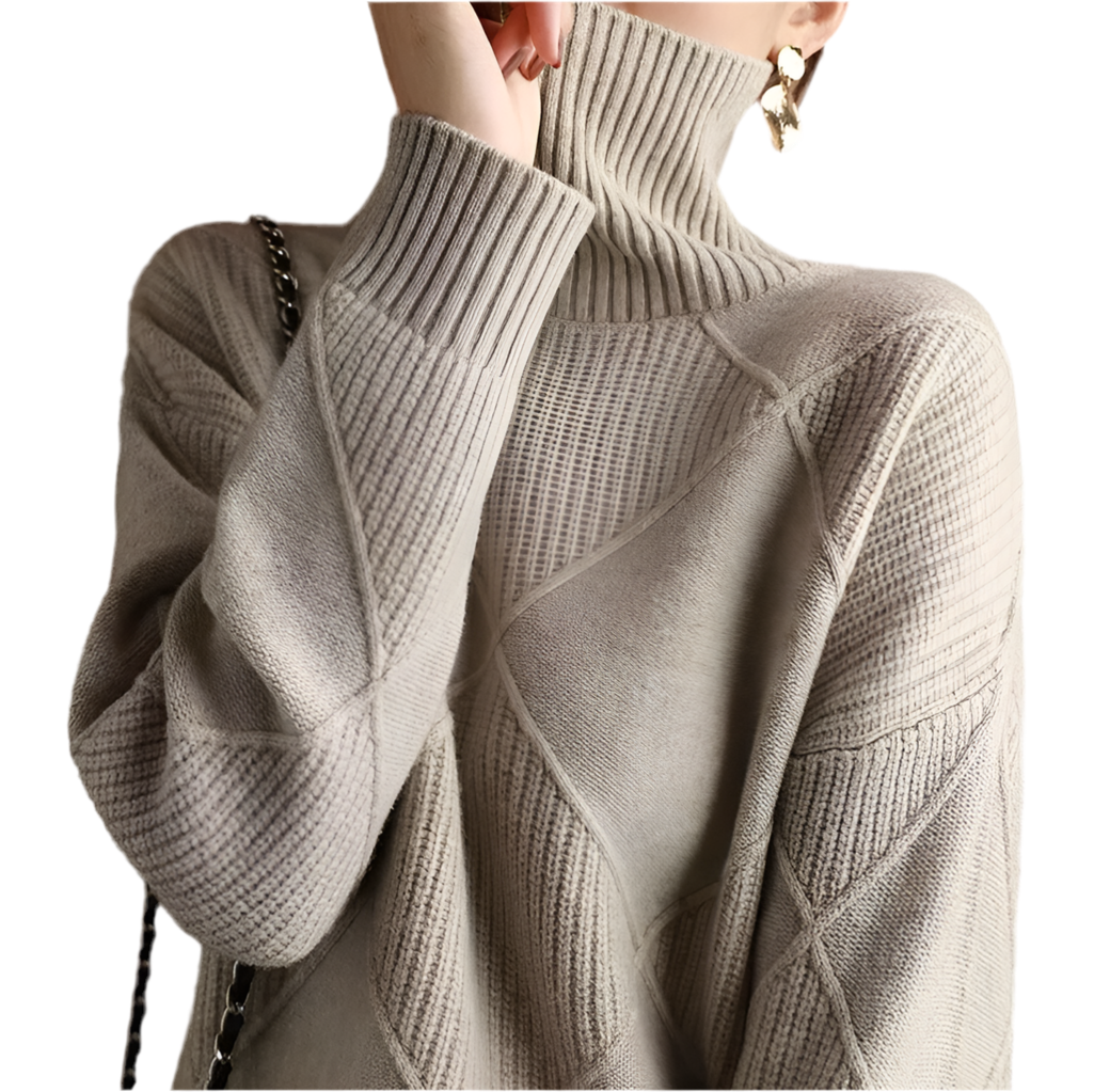 W.O.F.A 25 | ÉLÉGANCE GRAY COL SWEATER