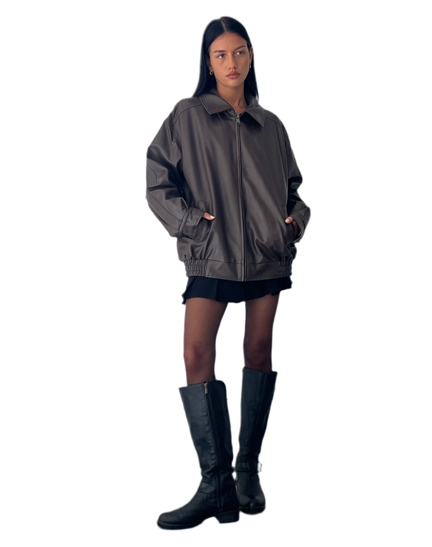 WOFA 25 | PREMIUM JACKET IN PU BITTER CHOCOLATE