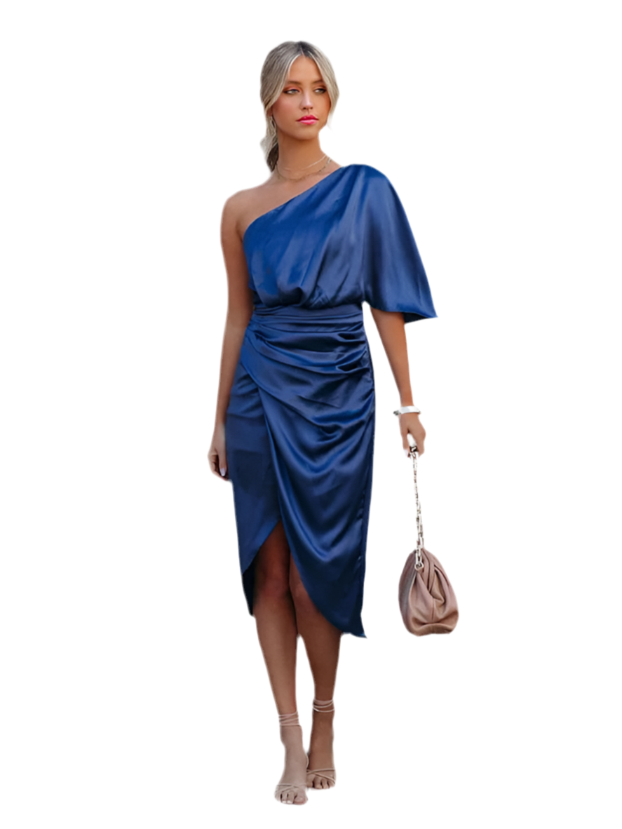 WOFA 25 • One-Shoulder-Satinkleid