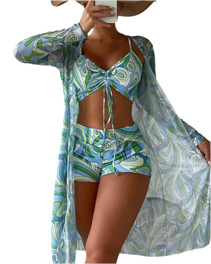 Sunset Bliss 3-delige Bikini Set