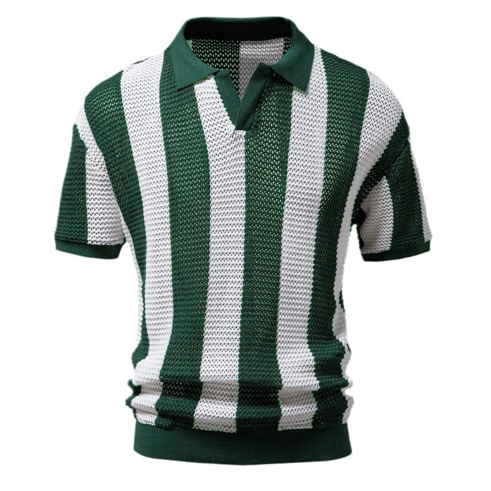 Summer Stripe Polo • White Green