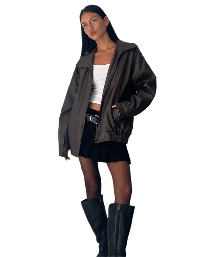 WOFA 25 | PREMIUM JACKET IN PU BITTER CHOCOLATE
