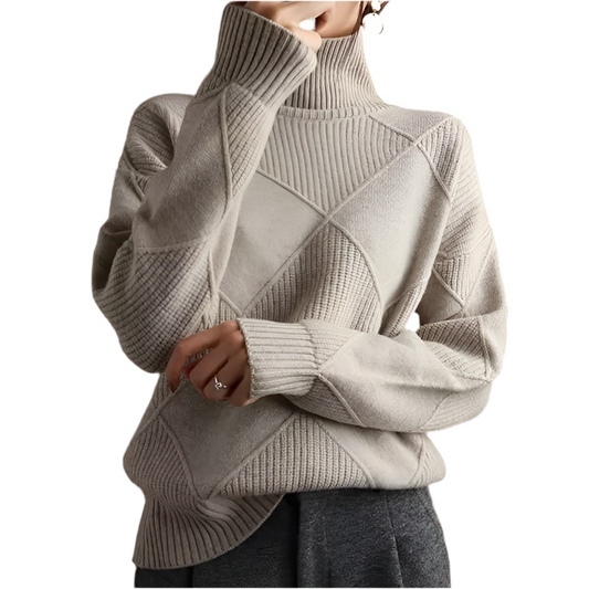 W.O.F.A 25 | ÉLÉGANCE GRAY COL SWEATER