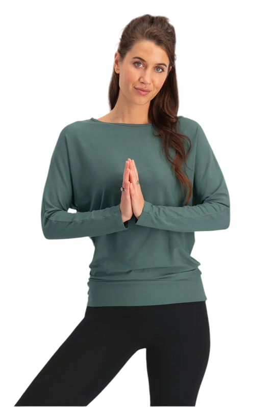W.O.F.A 25 | YOGA LONGSLEEVE - FOREST GREEN